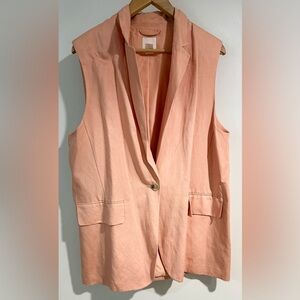 H&M Coral Sleeveless Vest